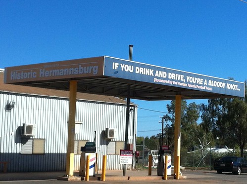Sometime signs need to be blunt - at Hermannburg
