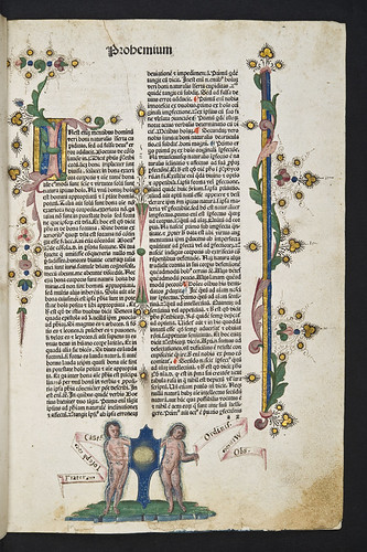 Page decorated by Pico Master from Johannes de Janduno: Quaestiones super libros De anima Aristotelis