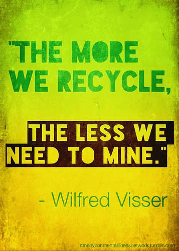 Cuanto más reciclaje, menos minería