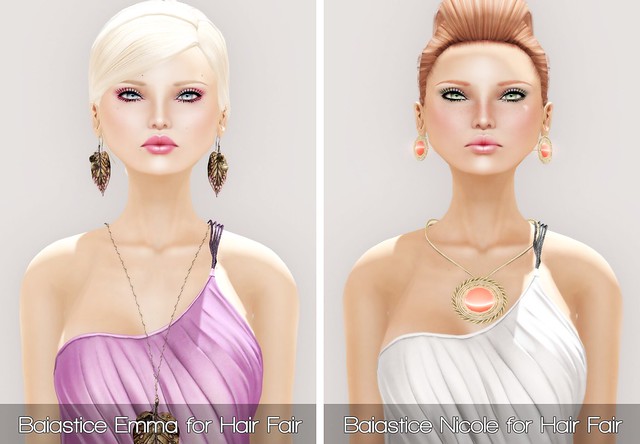 Baiastice Emma & Nicole for Hair Fair 2013 and PXL JADE in PALE and Sun Kissed
