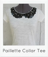 how to make a paillette collar tee