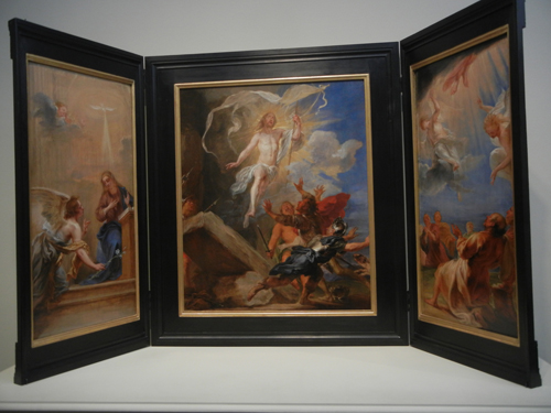 DSCN8026 _ The Snyders Triptych, c. 1659, Jan Boeckhorst (called Lange Jan) (1605-1668), LACMA