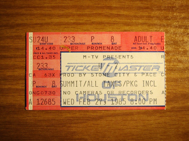 Holy Shit I'm Old And Concert Tickets Were Cheap