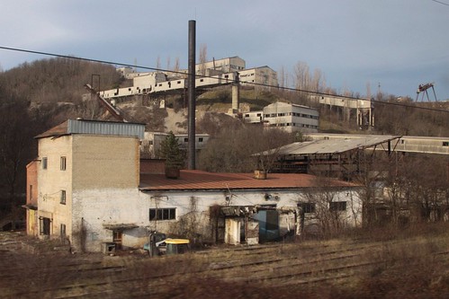 Abandoned mine outside the Russian village of Кривенковское (Krivenkovskaya)