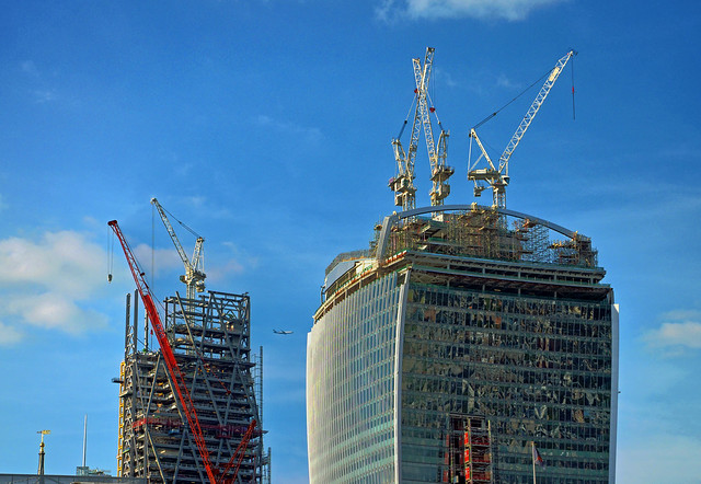 122 Leadenhall and 20 Fenchurch Street, currently under construction in the City of London [Image credit: Duncan Harris]