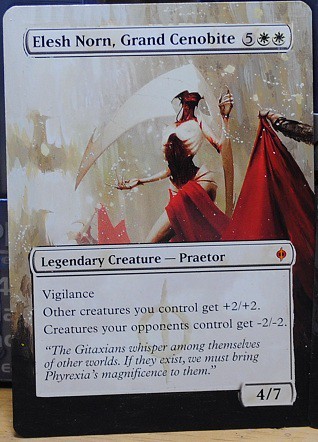 Elesh Norn, Grand Cenobite by Catherine Chandler, Gold Eagle Collection Magic card art magic magic altered art cards mtg card art magic artwork Cenobite Art elesh norn altered art