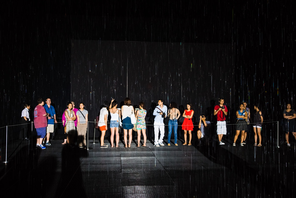 Waiting for the MoMA's Rain Room