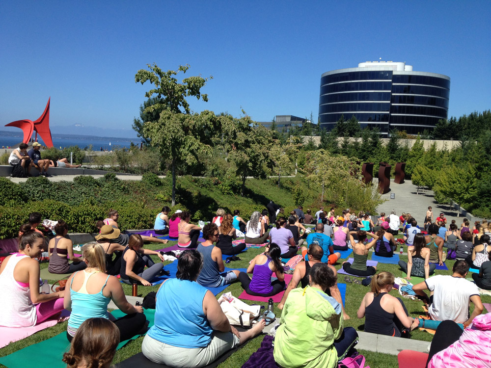 Free Yoga at Olympic Sculpture Park