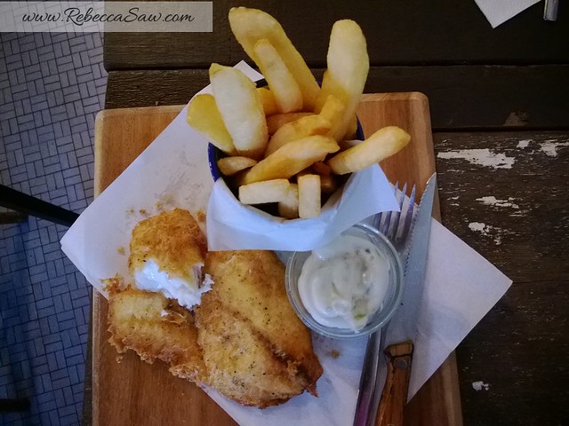 Ipoh - fish and chips at burps and giggles
