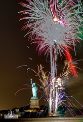 Statue Of Liberty Fireworks October 6, 2016