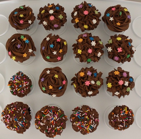 Mini chocolate cupcakes - 2