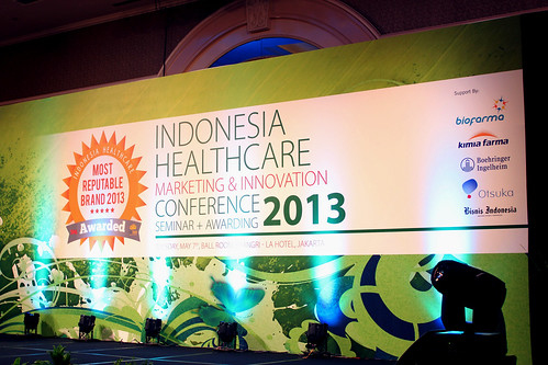 Indonesia Health Care Marketing & Innovation Conference 2013 – Backdrop. — di Shangri-La.