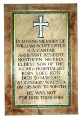 died at Zungeru W Africa on his way to Sokoto