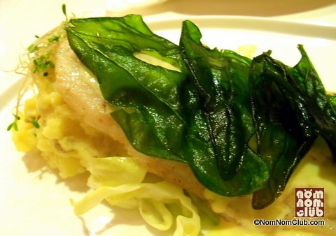 Pan Seared Creamy Dory and Spinach Fillet