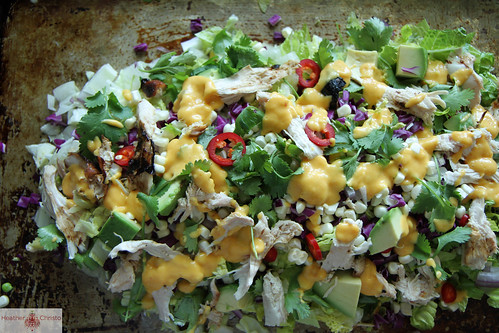 Asian Chicken Chop Salad with Mango Dressing