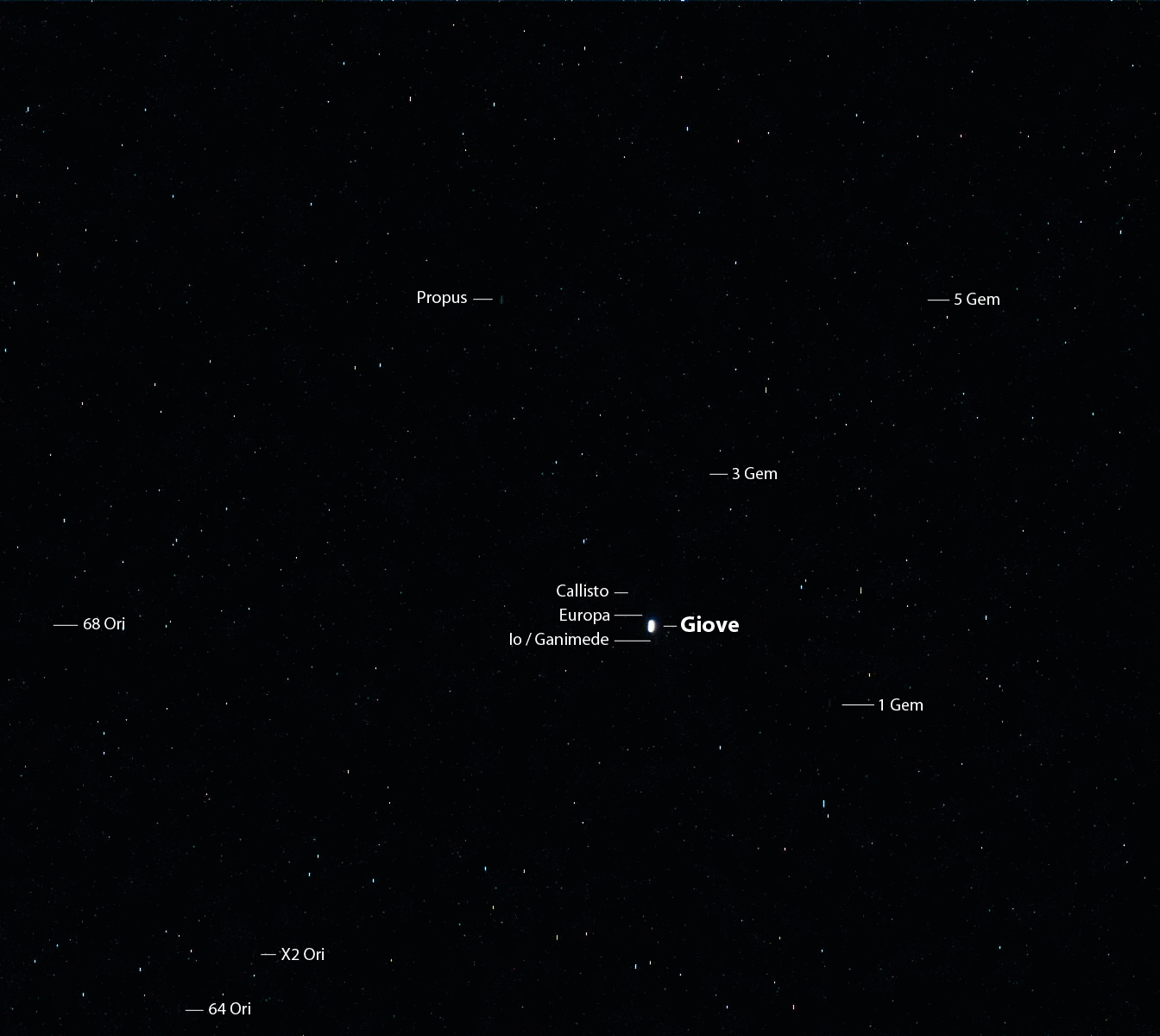 Curiosity sol 385 MastCam right - Jupiter moons and stars gif-movie