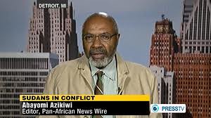 Abayomi Azikiwe, editor of the Pan-African News Wire, featured on Press TV News Analysis discussing the rising tension between North Sudan and South Sudan on April 19, 2012. Azikiwe reviewed the history of this African state and the role of imperialism. by Pan-African News Wire File Photos