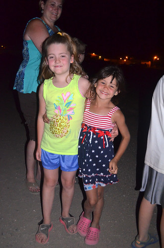 Kaitlyn and Kaidence enjoying the fireworks