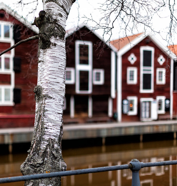 Boat-houses, Hudiksvall, Sweden