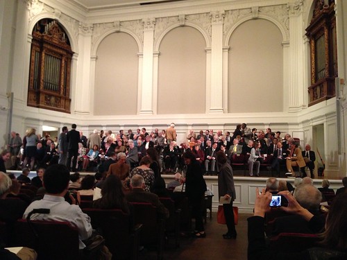 People assembling, American Academy of Arts and Letters Ceremonial