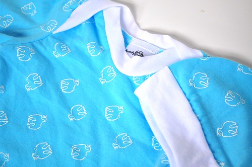 Turquoise Doves Sleep Sack and Hat Set *Newborn to 6 months*