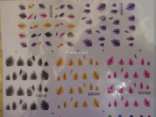 feather nail decal 2