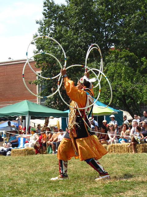 conch woman, a hoop dancer