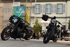 Schwetzinger Schlossplatz-Motorräder