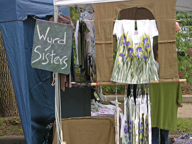 Judson Street Fest 2013 Wyrd Sisters booth