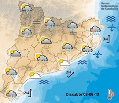 Mapa exemple de predicció meteorològica