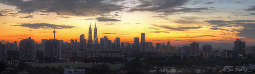 Kuala Lumpur Golden Hour Panorama