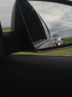 Then we were stopped for speeding in Idaho
