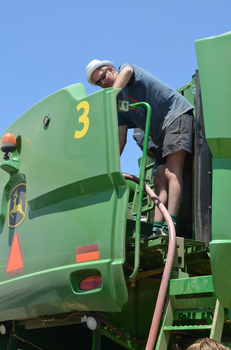 Martin fills the combine up
