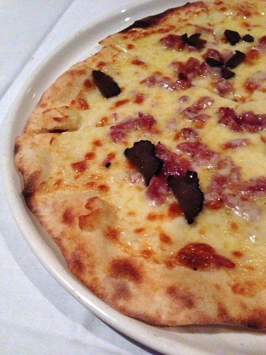 Tartufo Pizza - Mozzarella, Italian Sausage & Shaved Black Truffle