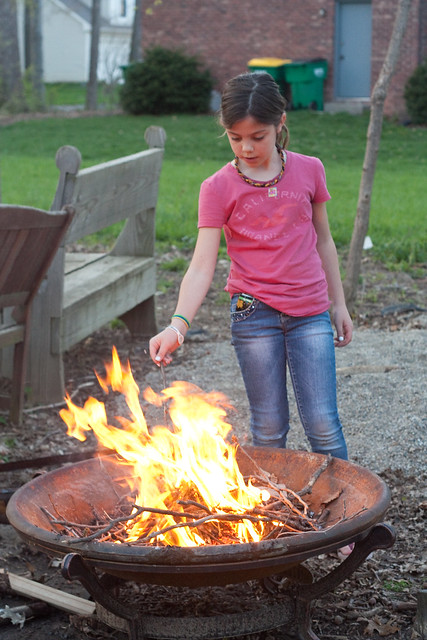 Teach kids to build a fire