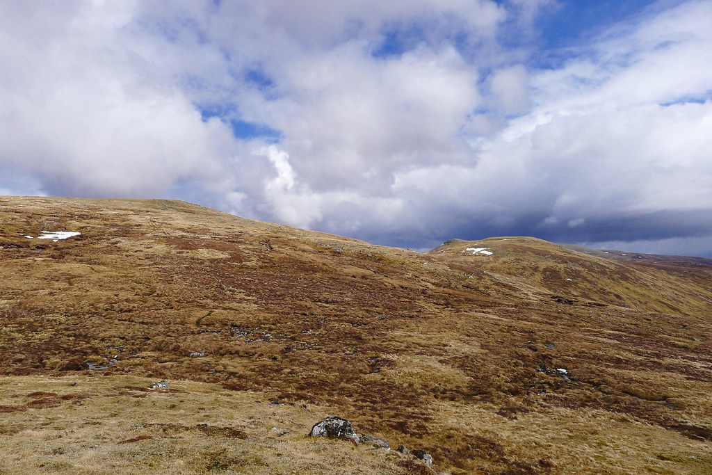 Looking up to Meall na h-Aisre