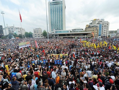 Tens of thousands gather in the streets in Turkey in protest against the government. Turkey is a NATO country and is working with U.S. to undermine neighboring Syria. by Pan-African News Wire File Photos