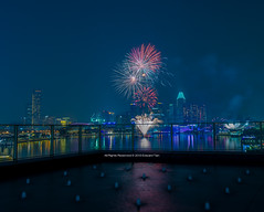Singapore National Day Fireworks shot