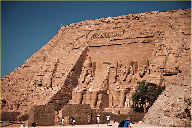 Ramses the Second temple in Abu Simbel. Egypt.