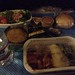 Our dinner on the plane to Barcelona