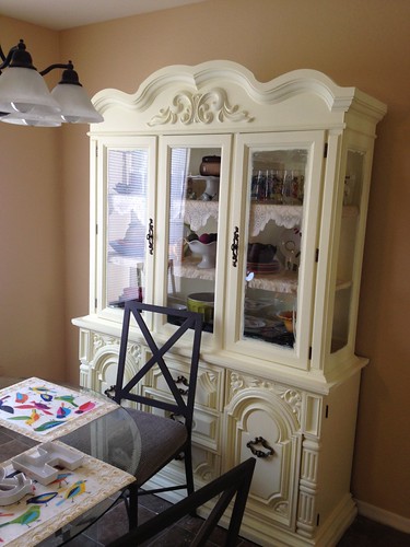 Shabby Chic Cabinet by Heather Says