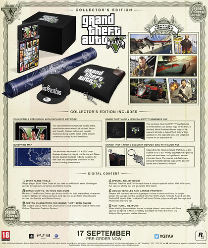 Grand Theft Auto V Special Edition and Collector's Edition