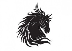 horse head vector art free download silhouette