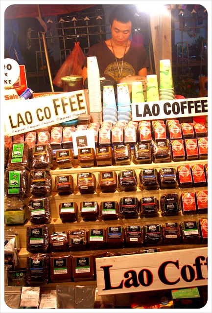 luang prabang night market lao coffee