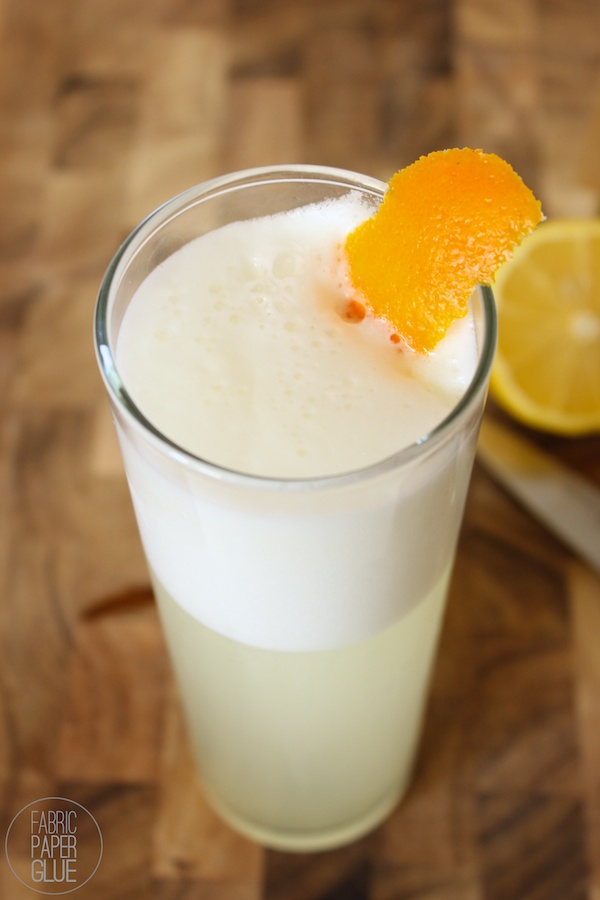 Fabric Paper Glue | Gin Fizz with Orange Syrup