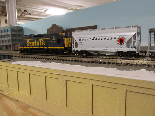 A 1960's era Santa Fe way freight passing by. by Eddie from Chicago