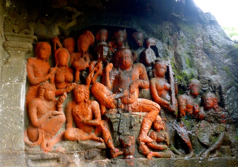 Lonad Caves - Carved Fresco of Jataka Tale of Vishwantara (Vessantara)