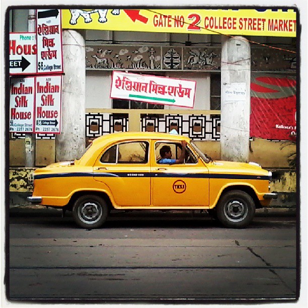 Cab in Calcutta.