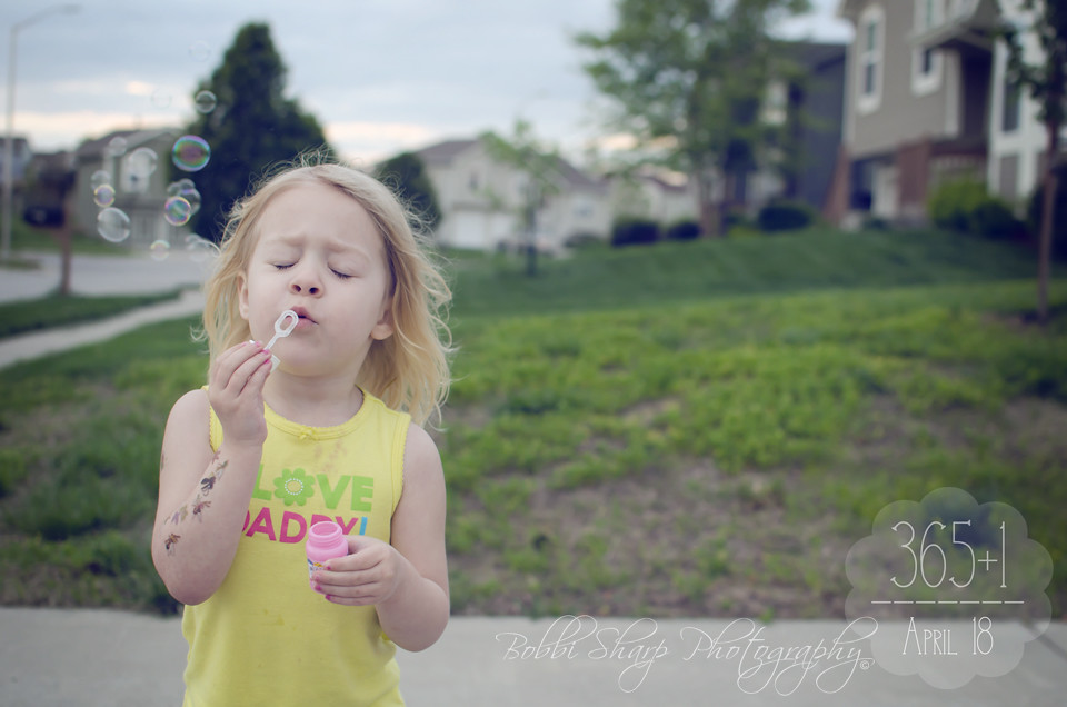 109 | 366 {Late Afternoon Bubbles}
