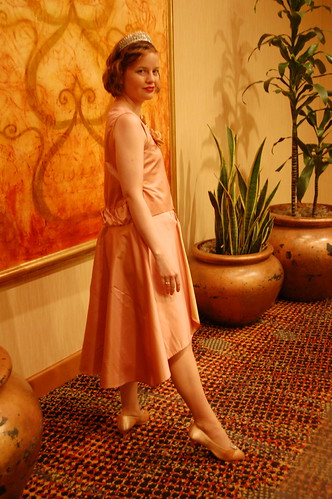 Pink and gold 1923 dress